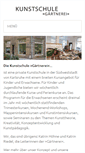 Mobile Screenshot of kunstschule-gaertnerei.de